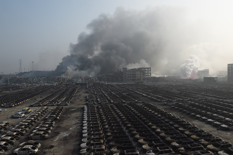 【衝撃事件】中国・天津市で倉庫が爆発し有害物質が垂れ流しになっている！？